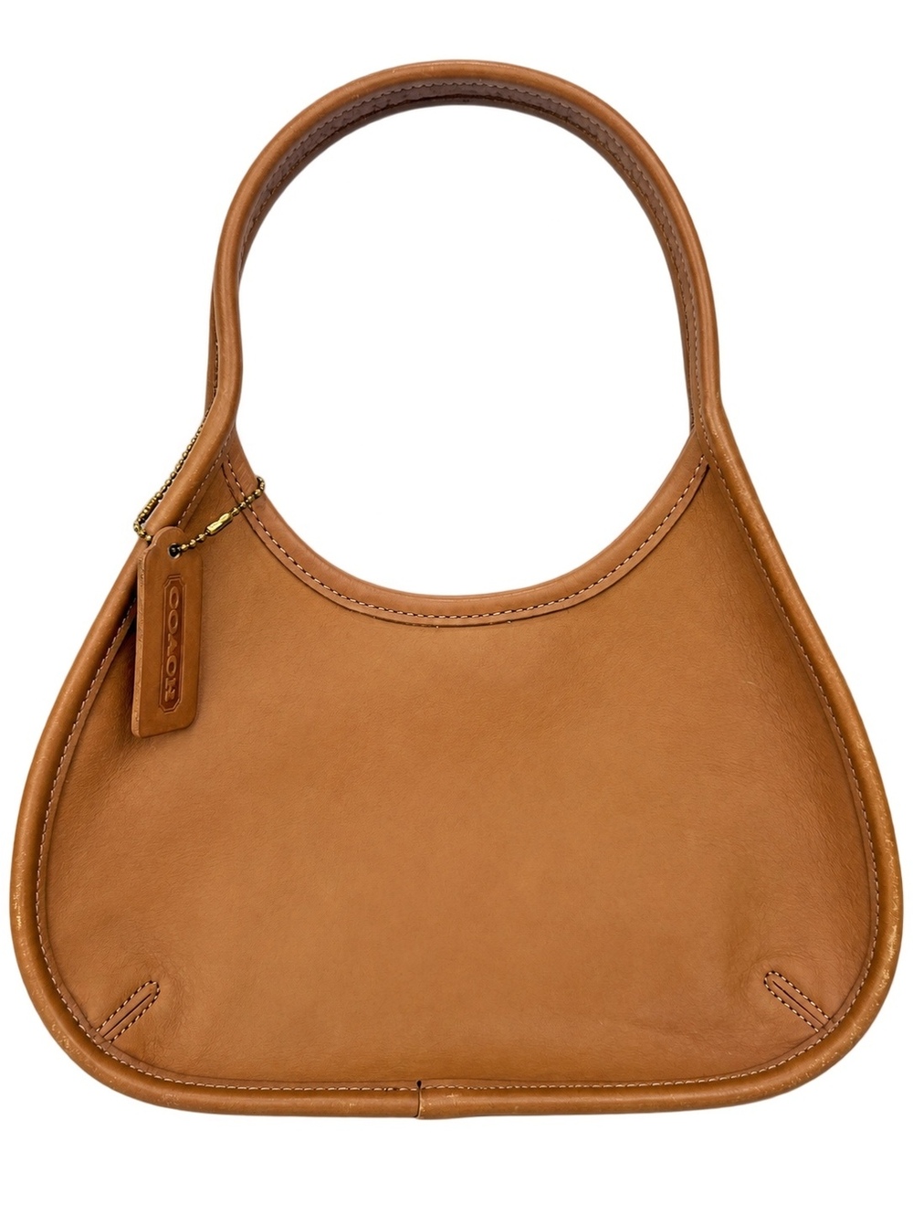 Coach Ergo Crescent Vintage Glove-Tanned Leather Hobo Tan USA | Pre-Loved